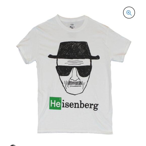 Breaking Bad TV show official Heisenberg walter white T-shirt face mens small - Picture 1 of 5